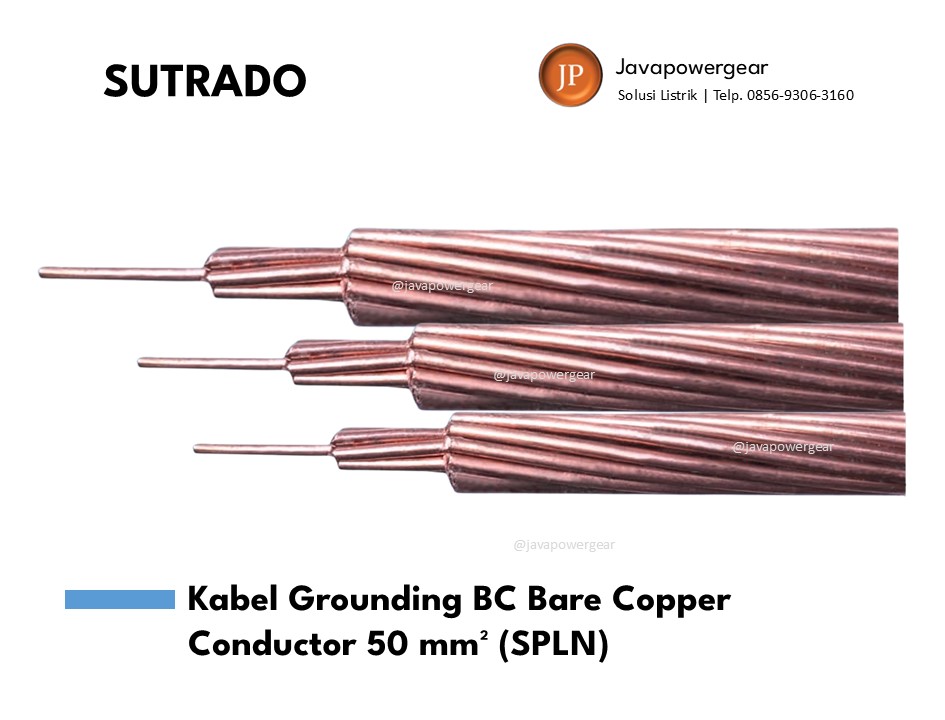 Kabel Grounding BC Bare Copper Conductor 50 mm² SPLN
